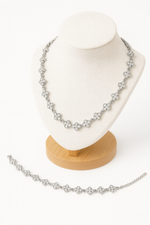 Ensemble diamant argenté